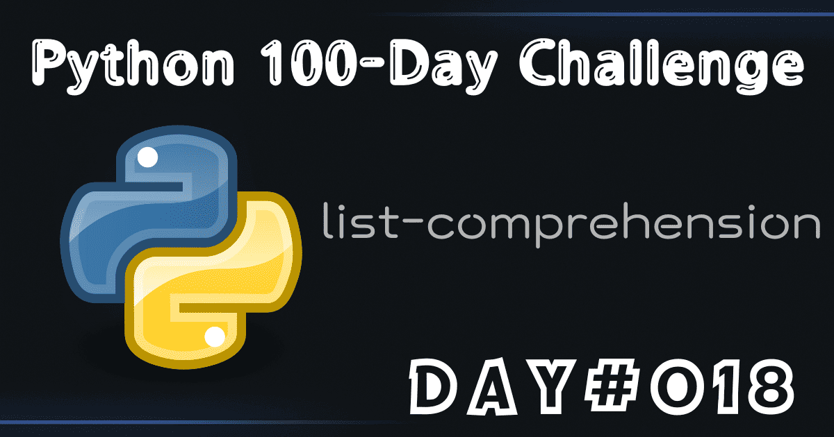 Day 18 - 리스트 컴프리헨션